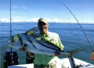 angler with roosterfish